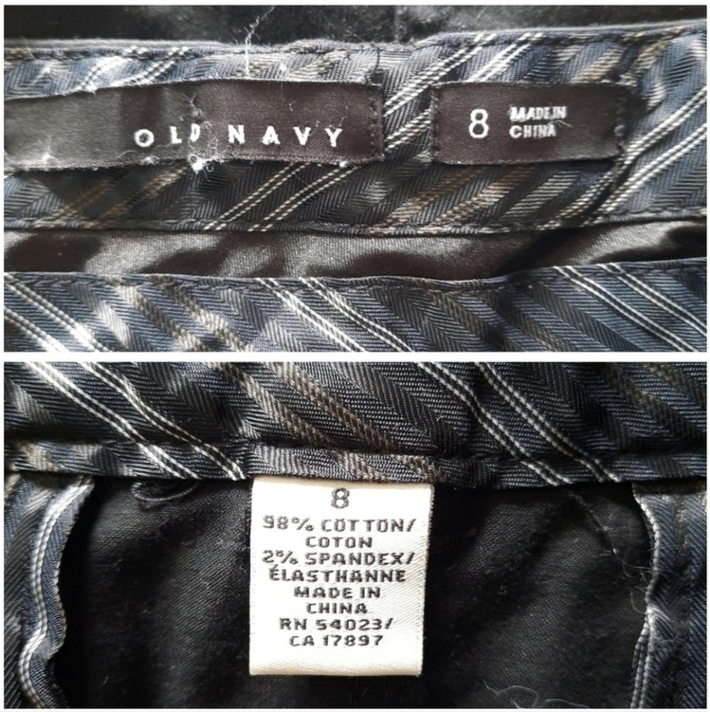 Old Navy Multicolor Pattern Cuff Pants & Black Co… - image 5